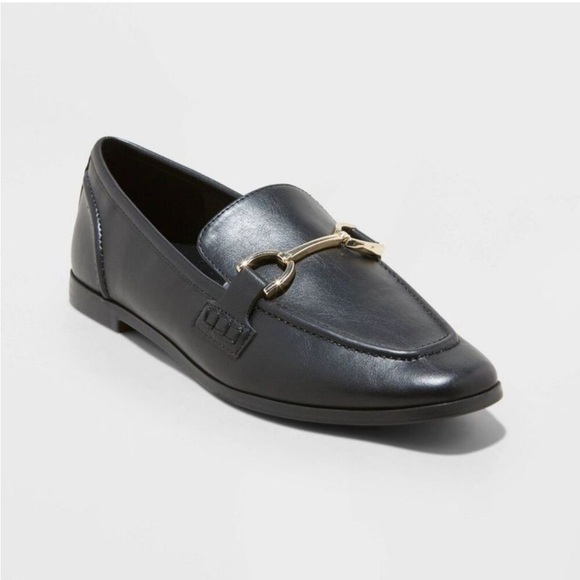 Women's Laurel Loafer Flats - A New Day Black 10 nwt - Picture 1 of 1